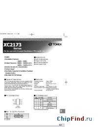 Datasheet XC2173CD21MR manufacturer Torex